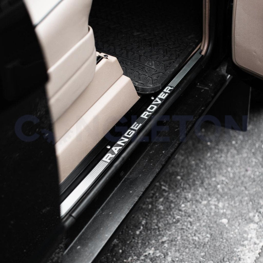Range Rover Classic Engraved Sill Inserts for SWB - Complete Set